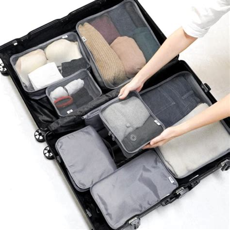 travel bag organizer set|airlock clothing organizer for travel.